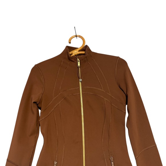 Lululemon | Define Jacket Luon Java / Gold Size 4 - Picture 4 of 12